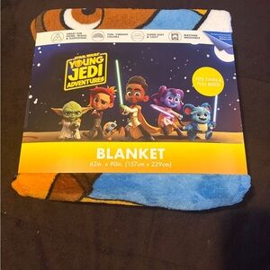 Disney Young Jedi Adventures Blanket - Blue‎ and Orange